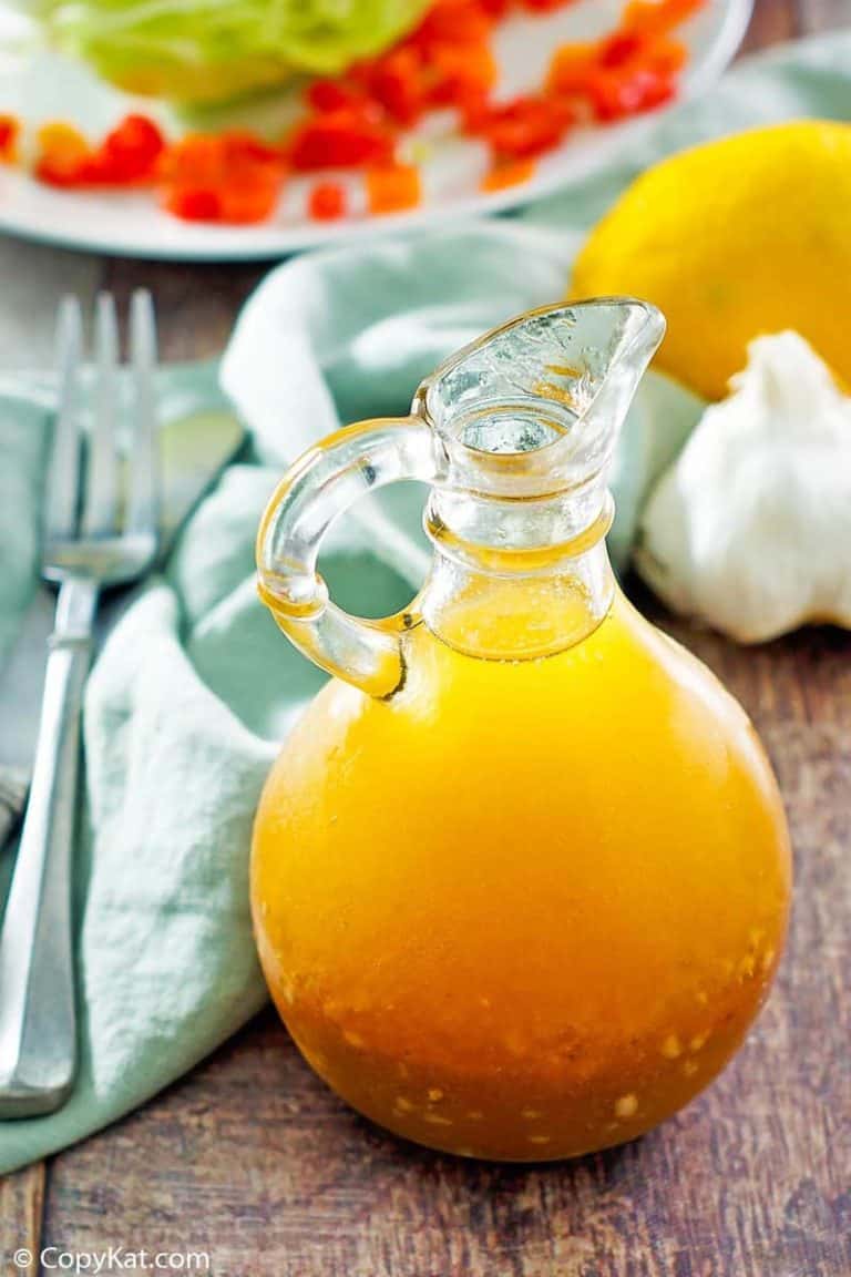 homemade Brown Derby French Dressing in a small pitcher