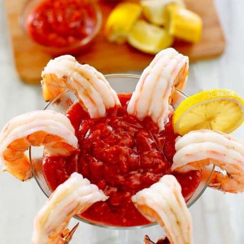 Shrimp Cocktail with Cocktail Sauce - The Stay At Home Chef