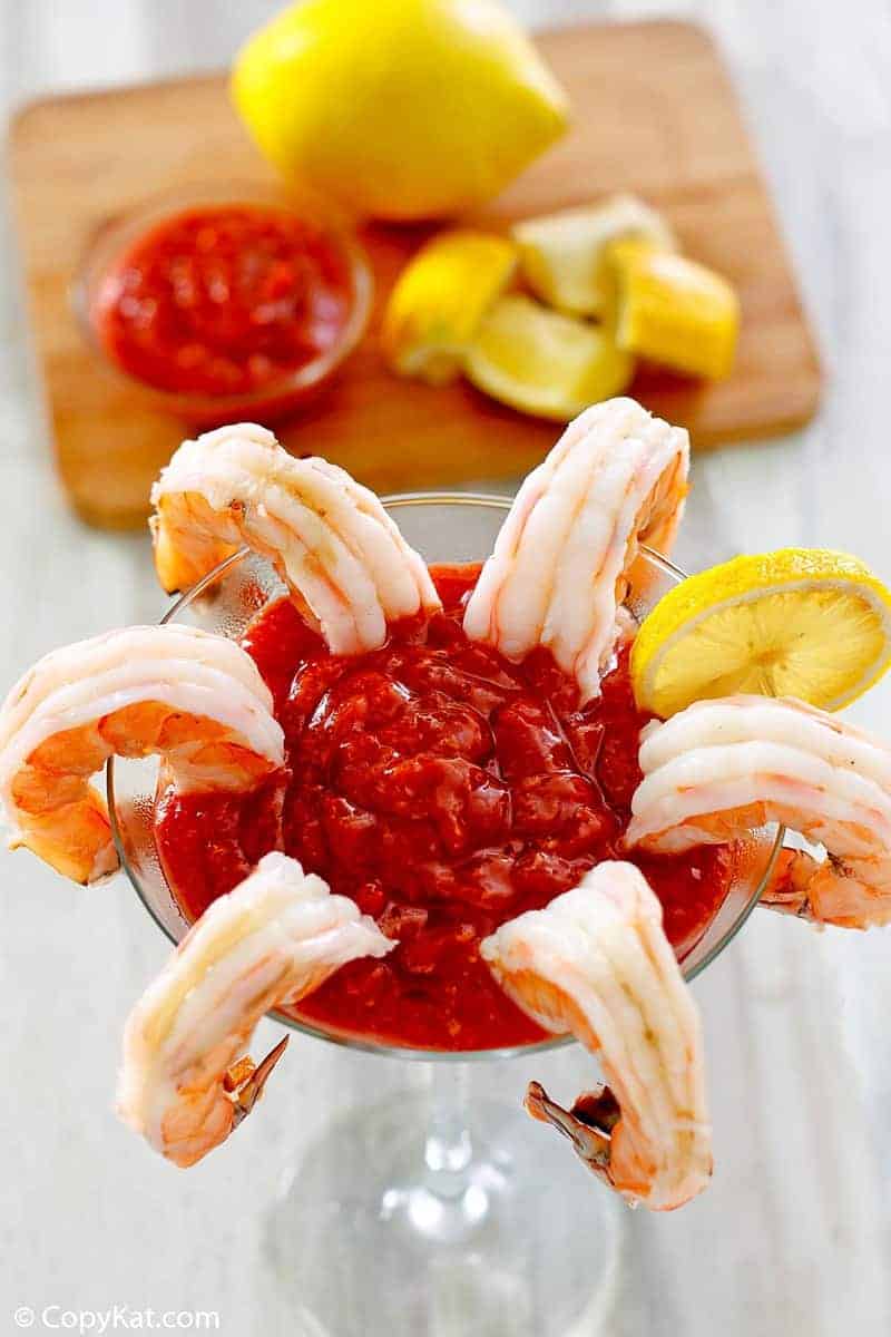 Classic Shrimp Cocktail With Homemade Seafood Sauce