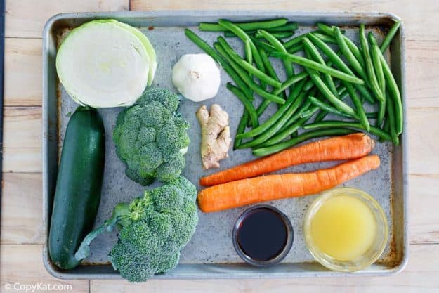 Panda Express mixed vegetables ingredients