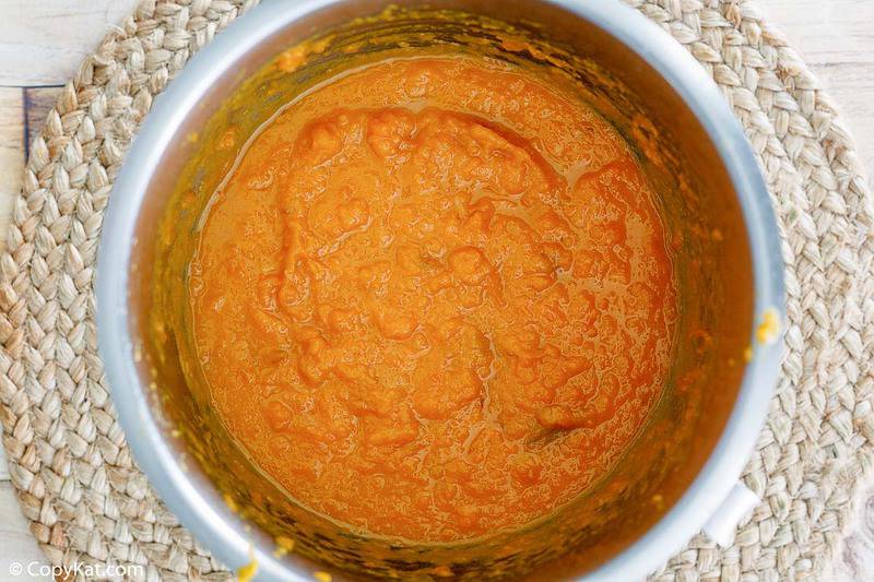 sweet potato casserole mixture in a bowl
