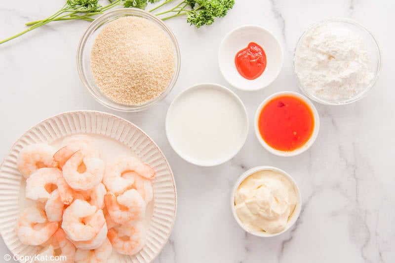 air fryer bang bang shrimp and sauce ingredients