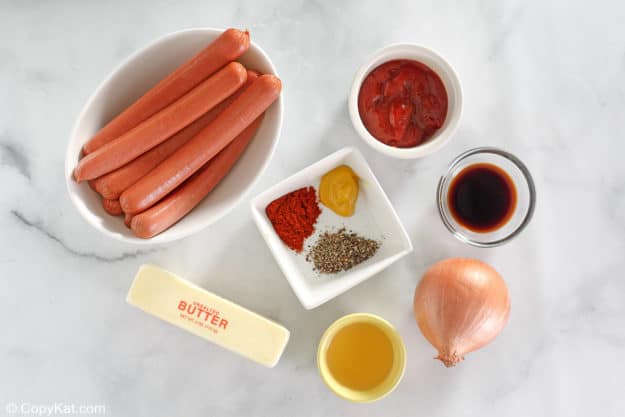 baked hot dogs with barbecue sauce ingredients