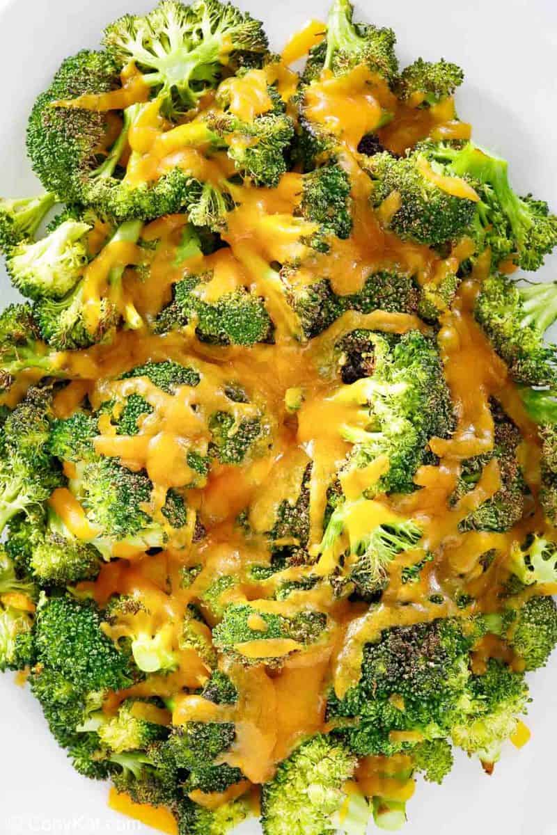 Easy Keto Friendly Oven Roasted Broccoli and Cheese - CopyKat Recipes