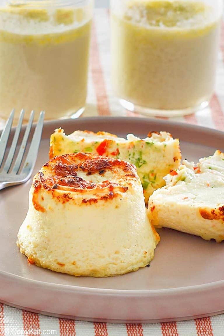 Homemade Starbucks egg white bites on a plate