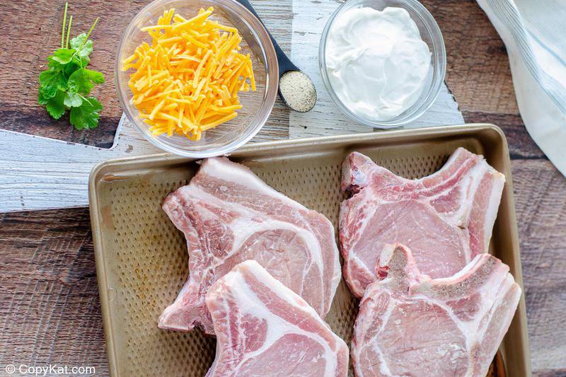 Cheesy Sour Cream Baked Pork Chops Low Carb CopyKat Recipes
