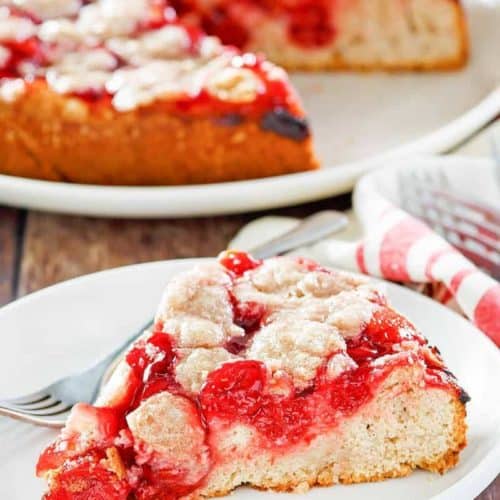 Cherry Coffee Cake with Crumb Topping - CopyKat Recipes