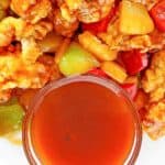 bowl of homemade Chinese Imperial Palace sweet and sour sauce