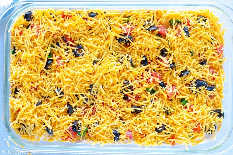 7 layer dip cheese layer