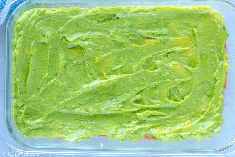7 layer dip guacamole layer