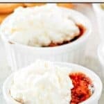 Copycat Cracker Barrel Pumpkin Custard topped with whipped cream.