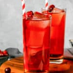 two glasses of homemade Ruby Tuesday killer kool aid cocktail