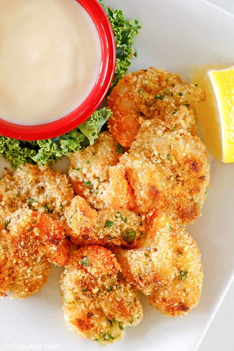 homemade Morton's shrimp alexander with beurre blanc dipping sauce