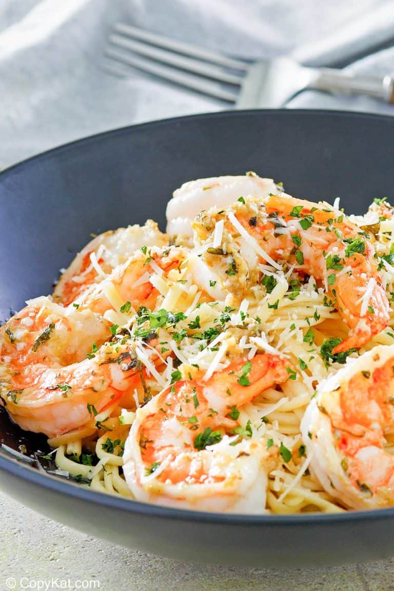 homemade Olive Garden Shrimp Christopher in a bowl