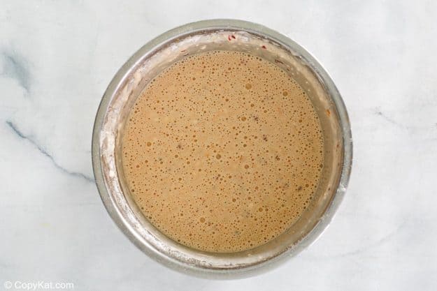 beer batter in a mixing bowl