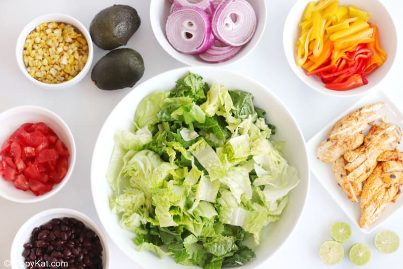 chicken fajita salad ingredients
