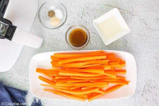 air fryer carrots ingredients