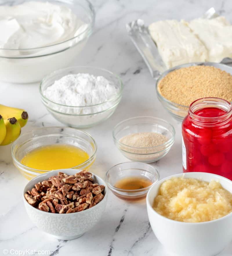 banana split cake ingredients