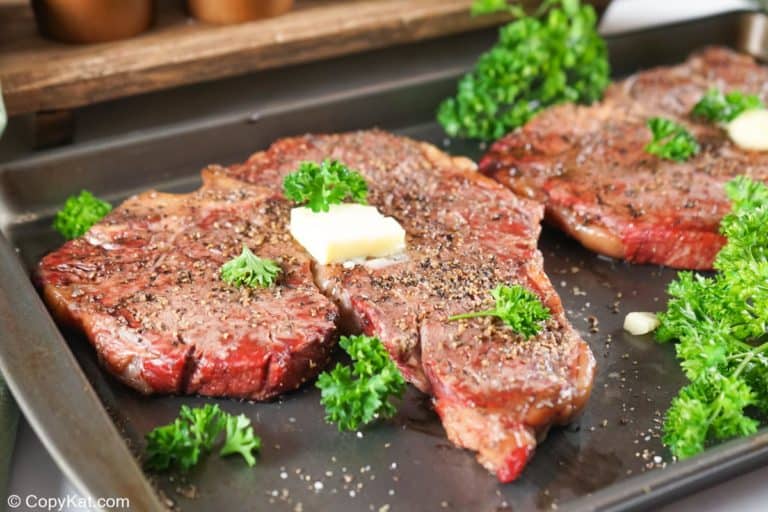 Steak smoked low and slow for rich flavor.