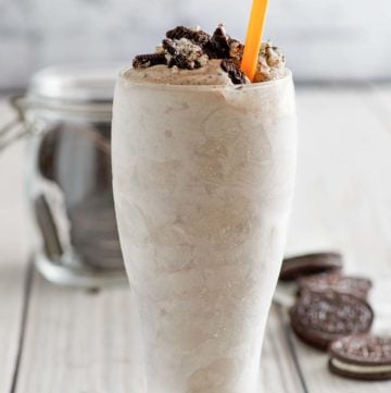 homemade Dairy Queen Oreo Blizzard in a glass