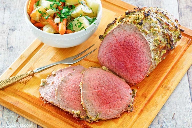 Eye of Round Roast Beef with Garlic Rosemary Crust