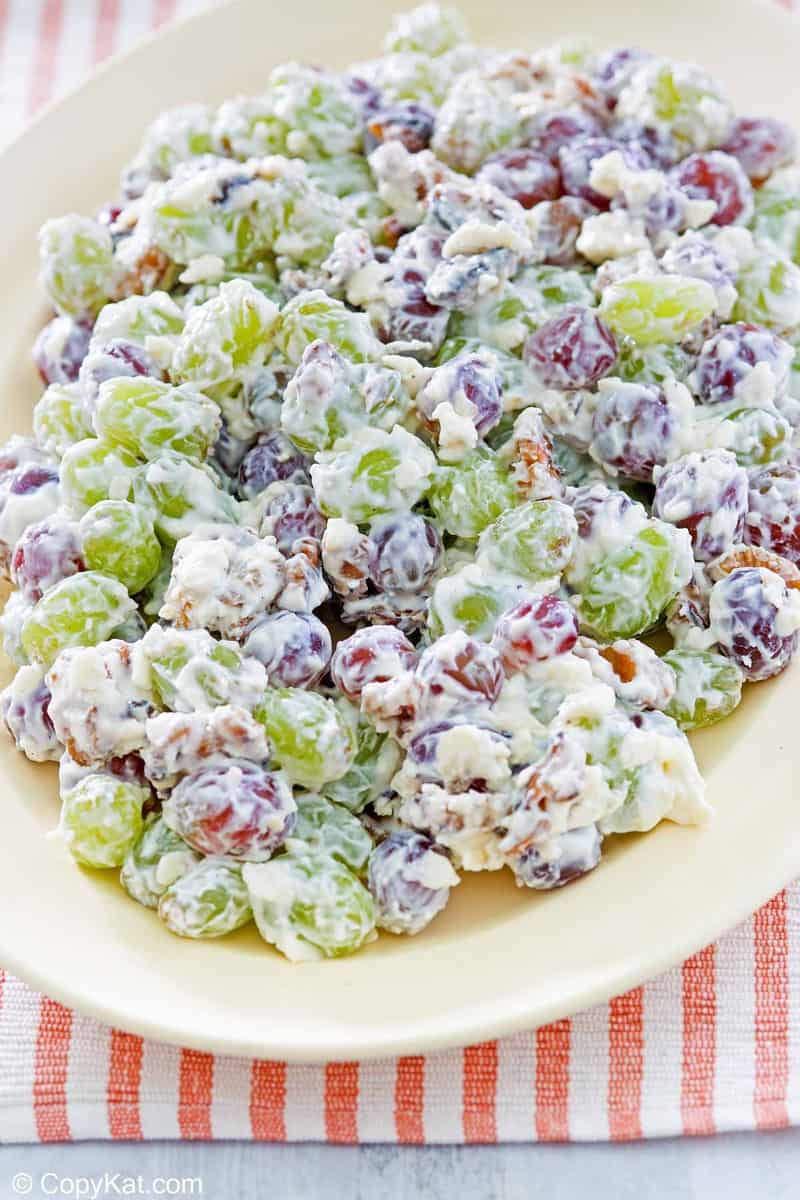 Easy Grape Salad with Cream Cheese Recipe - CopyKat Recipes