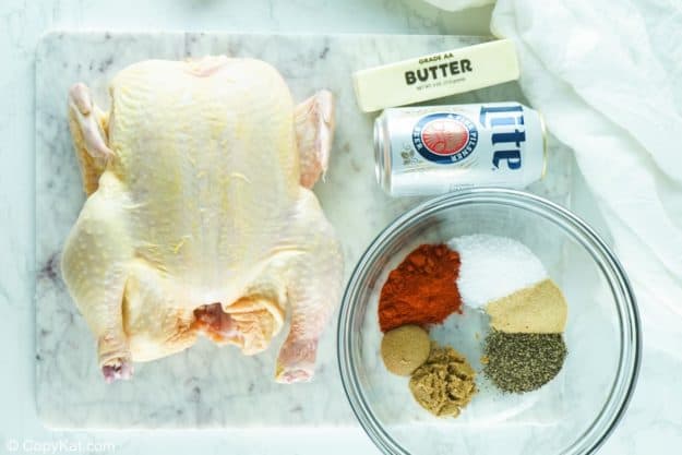 smoked beer can chicken ingredients