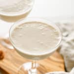 Brandy Alexander with Ice Cream in two glasses