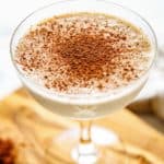 Brandy Alexander topped with cocoa powder