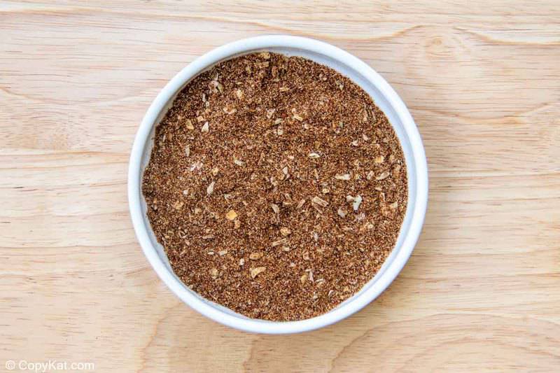 homemade taco seasoning mix in a bowl