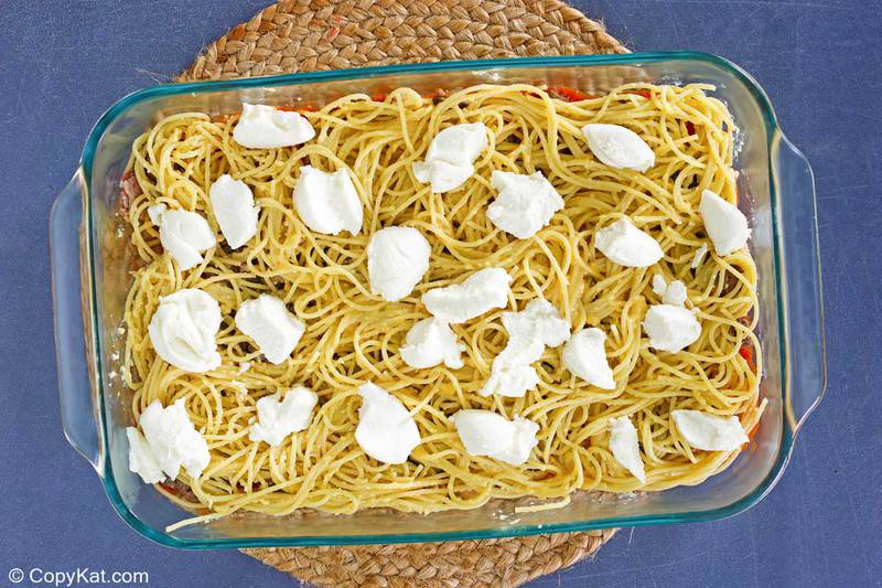 spaghetti casserole ricotta layer