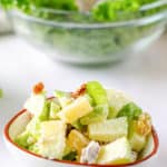 Waldorf salad in a small bowl
