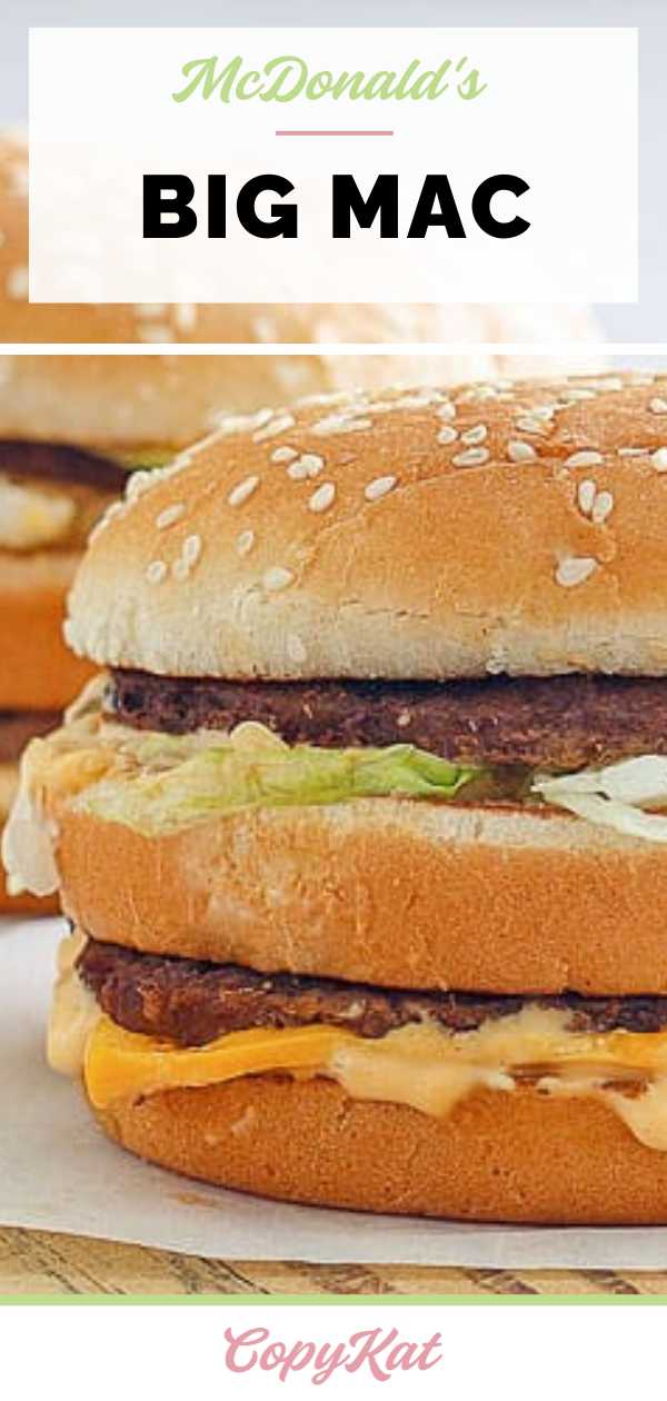 Homemade Big Mac with Special Sauce - Copycat Recipe