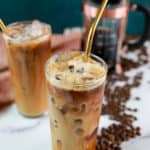 two homemade Starbucks vanilla sweet cream cold brew coffee drinks