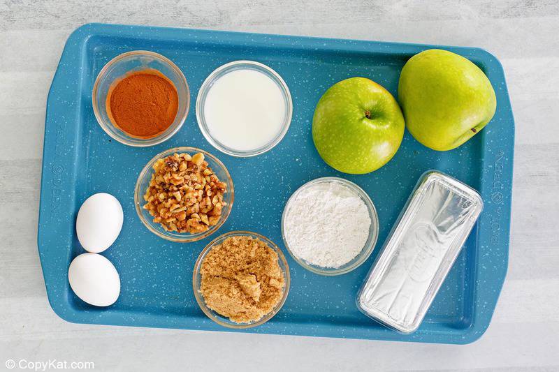 apple bread ingredients.