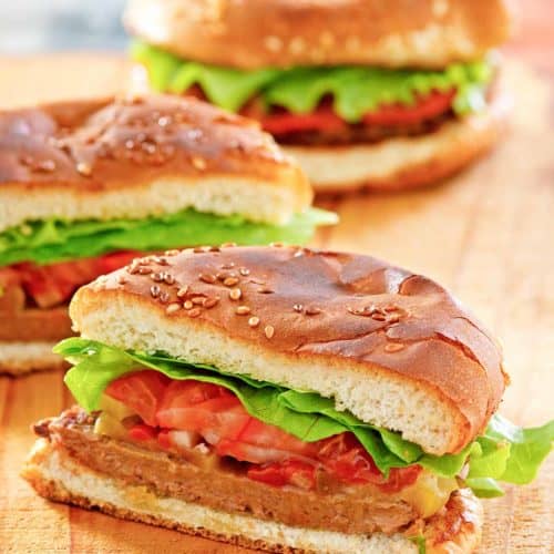 Ninja Foodi Grilled BLT Burgers 