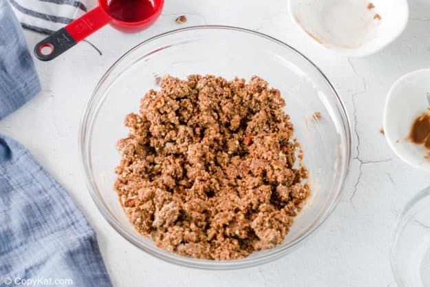 rum balls mixture in a bowl.