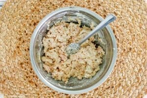 homemade Subway tuna salad in a bowl.