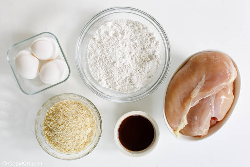 chicken katsu recipe ingredients.