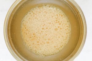 yeast proofing in a bowl.