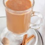 hot buttered rum, cinnamon sticks, and whole nutmeg.