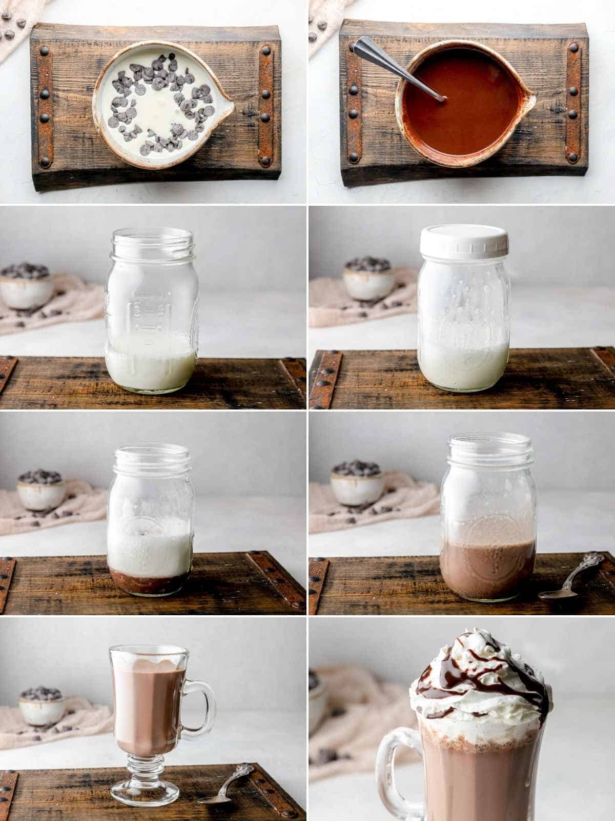 Making ganache and hot chocolate with it.
