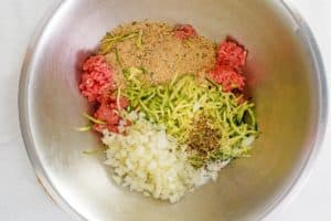 chicken croquettes ingredients in a bowl.