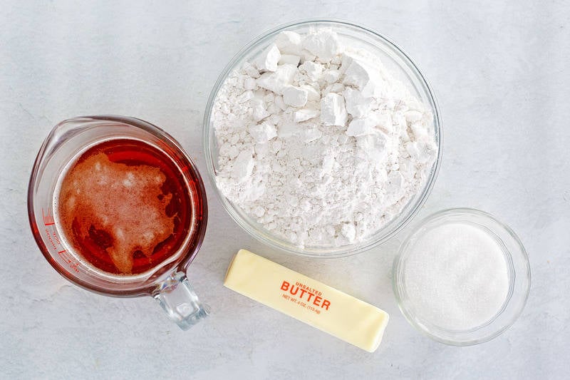 beer bread ingredients.