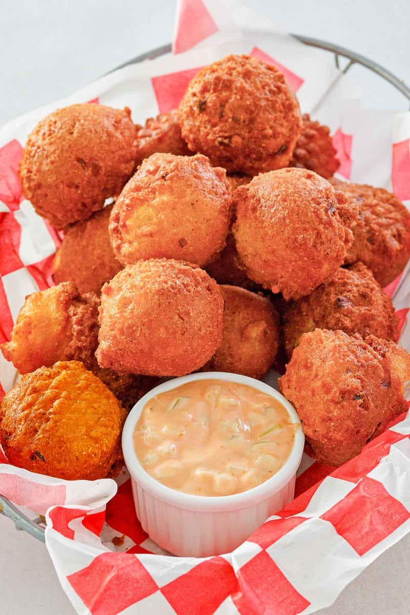 Southern Hush Puppies Recipe - Pink Owl Kitchen