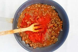 meat sauce for skillet lasagna.