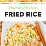 copycat Panda Express Fried rice with vegetables.