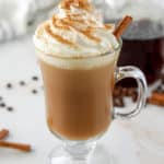 homemade Starbucks cinnamon dolce latte drink.