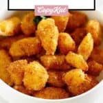 a bowl of fried cheese curds