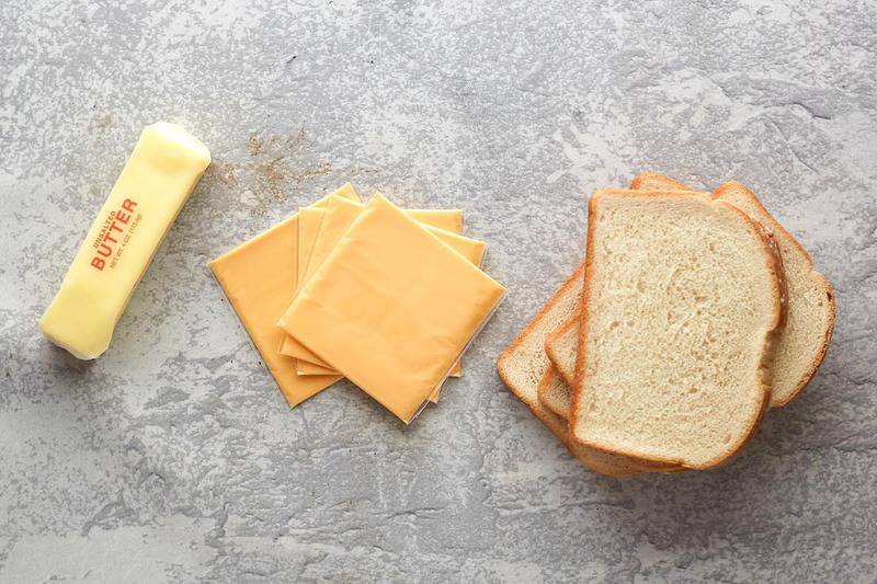 air fryer grilled cheese sandwich ingredients.